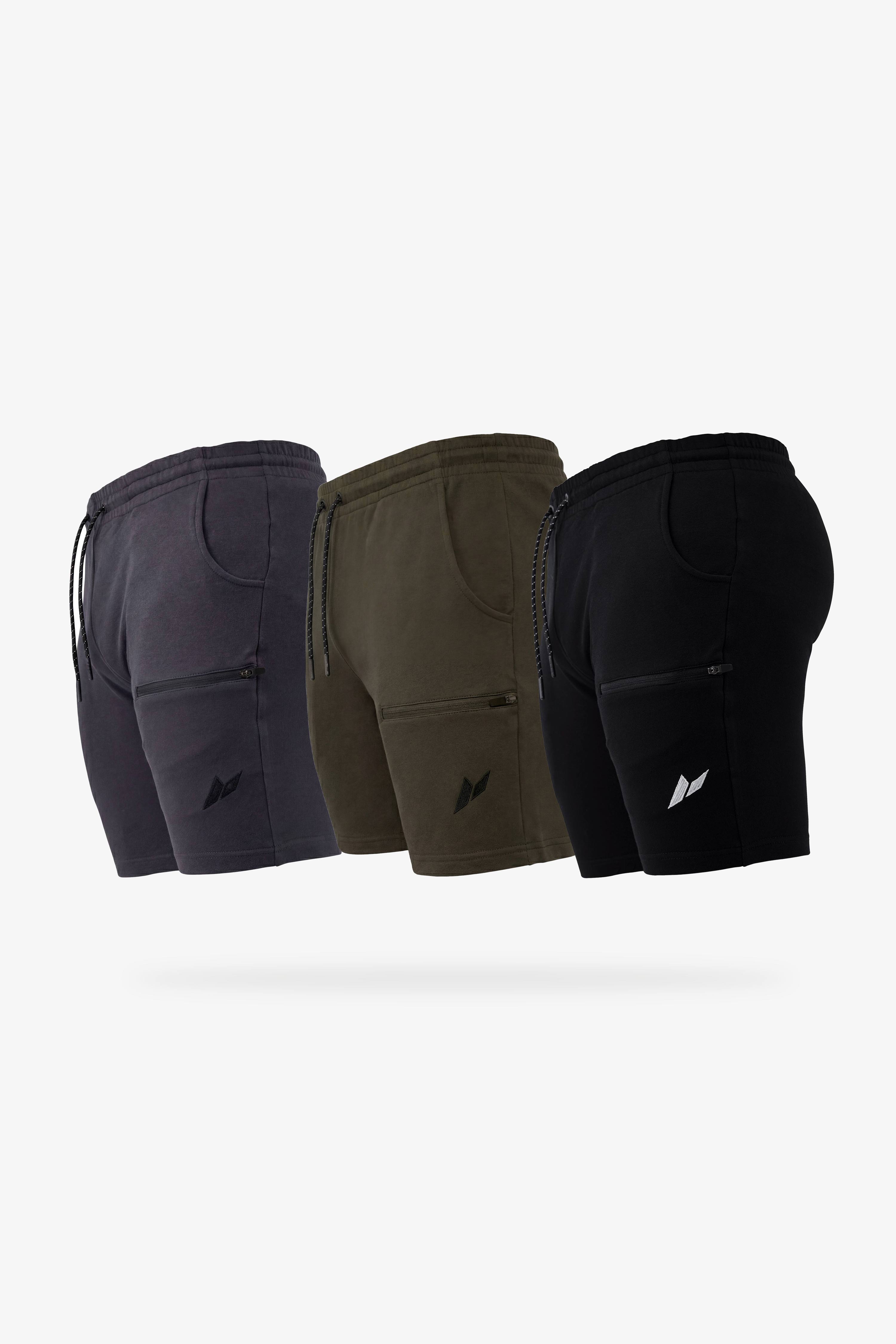 Tapered Shorts 3 x Value Pack